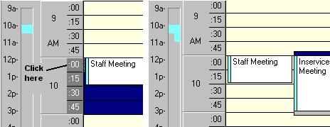 overlapping appts