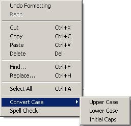 QW rt mouse menu